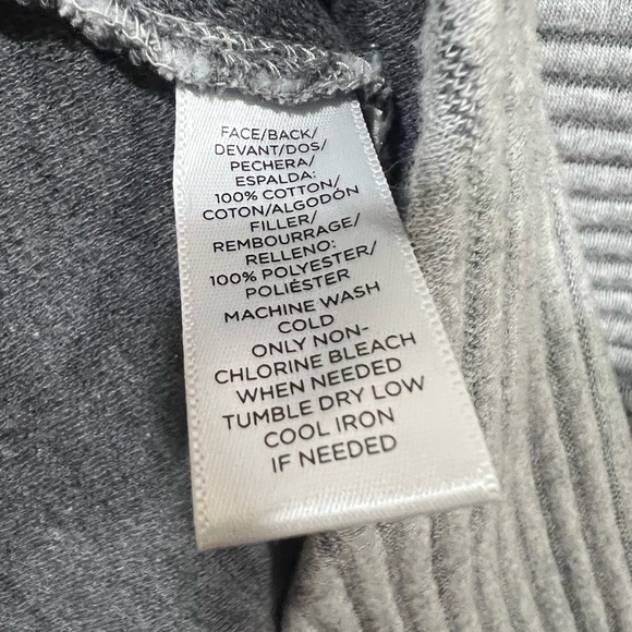 Ann Taylor LOFT Striped Fit & Flare Dress Gray White Sleeveless Size 4 - Picture 3 of 7